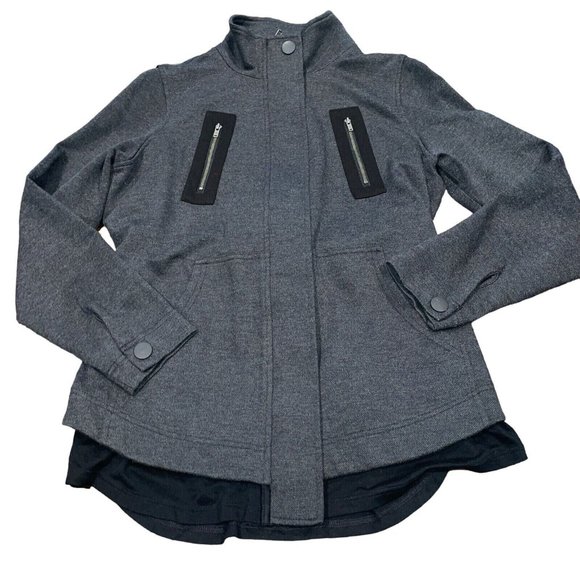 Cabi‎ Love Carol Jacket Coat Medium Black Full zip Style 3184 Modern Mesh Back - Picture 1 of 8